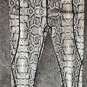Snakeskin Print Leggings